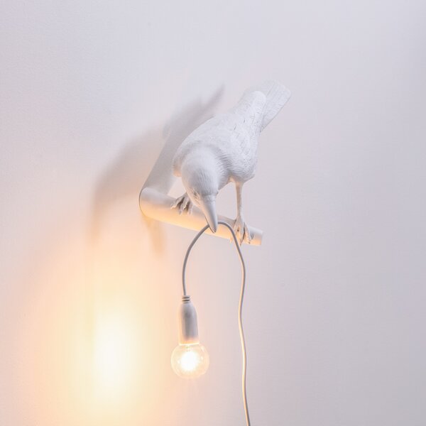 Stolne Lampa SELETTI, Bird Lamp, Bijela, Dnevna soba, Plastika, Dizajn