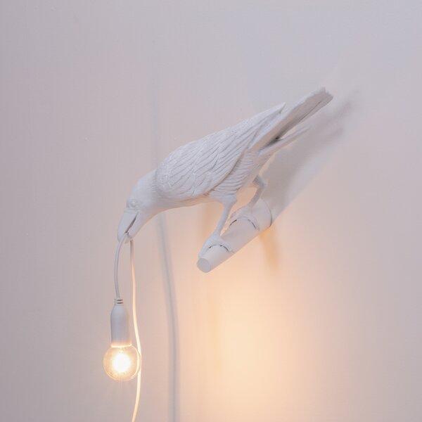 Stolne Lampa SELETTI, Bird Lamp, Bijela, Dnevna soba, Plastika, Dizajn