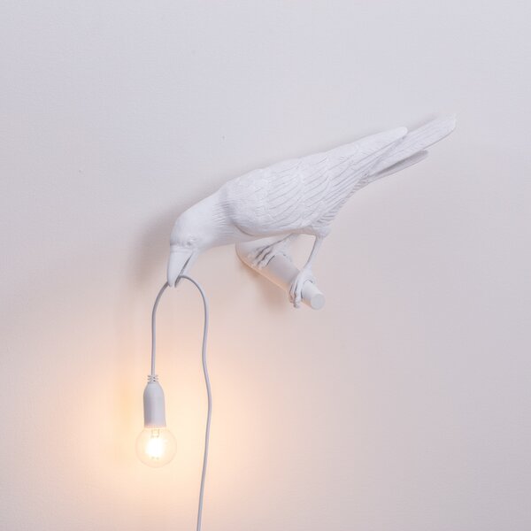 Stolne Lampa SELETTI, Bird Lamp, Bijela, Dnevna soba, Plastika, Dizajn