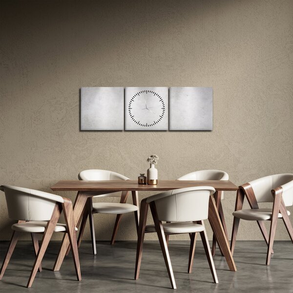 Slika - Betonski zid sa svjetlima (sa satom) (90x30 cm)