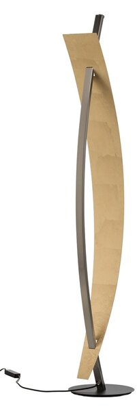 Podne Lampa Lucande, Marija, prigušiv, Crno, Dnevna soba, Metal, Moderan