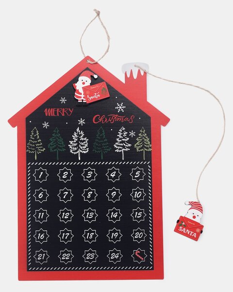 Sinsay - Magnetni adventski kalendar u obliku kućice s Djedom Božićnjakom