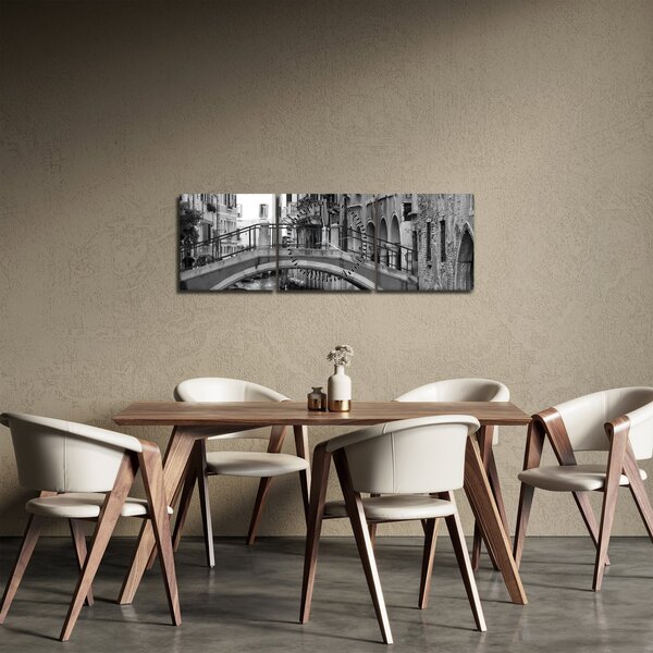 Slika - Pogled na Veneciju (sa satom) (90x30 cm)