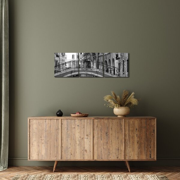 Slika - Pogled na Veneciju (sa satom) (90x30 cm)