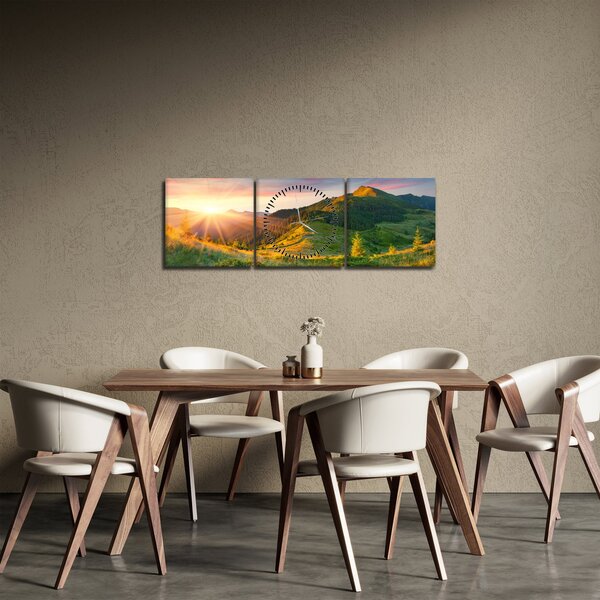 Slika - Ljetni krajolik (sa satom) (90x30 cm)