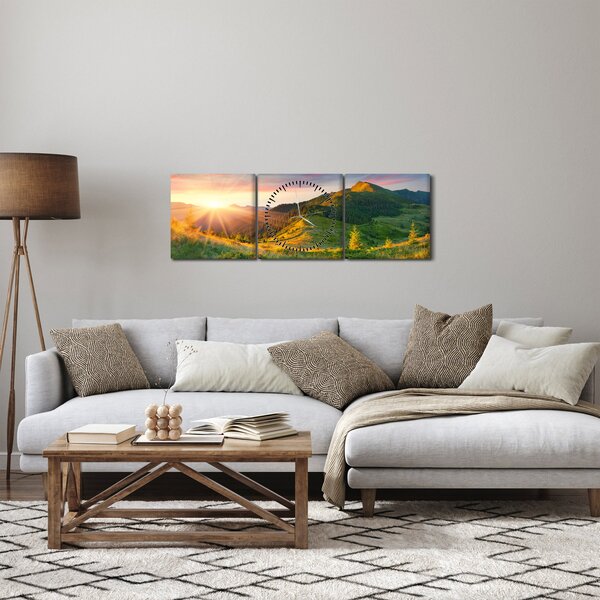 Slika - Ljetni krajolik (sa satom) (90x30 cm)