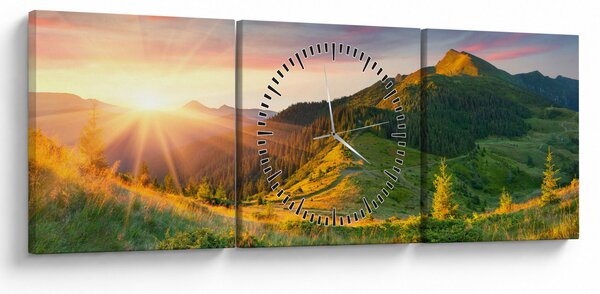Slika - Ljetni krajolik (sa satom) (90x30 cm)