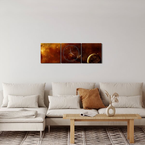 Slika - Planeti s maglicom (sa satom) (90x30 cm)