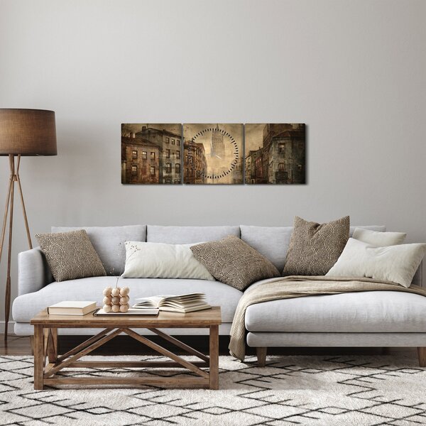 Slika - Slikarstvo grada (sa satom) (90x30 cm)