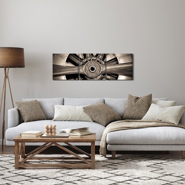 Slika - Zračni propeler (sa satom) (90x30 cm)