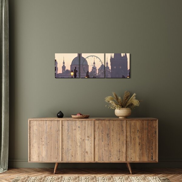 Slika - Karlov most (sa satom) (90x30 cm)