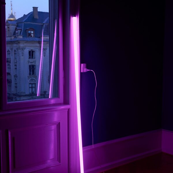 HAY LED neonska cijev, ružičasta, PVC, duljina 1,5 m, utikač, Ružičasta ruža, spavaća soba, Plastika