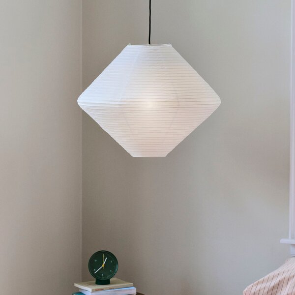 HAY Diamond abažur, Ø60 cm, bijeli, papir/bambus, Bijela, Dnevni boravak/blagovaonica, Papirnati karton