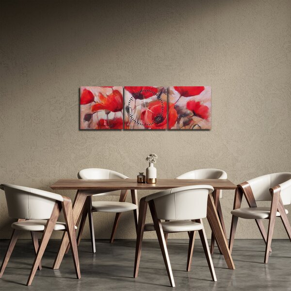 Slika - Vukovi makovi (sa satom) (90x30 cm)