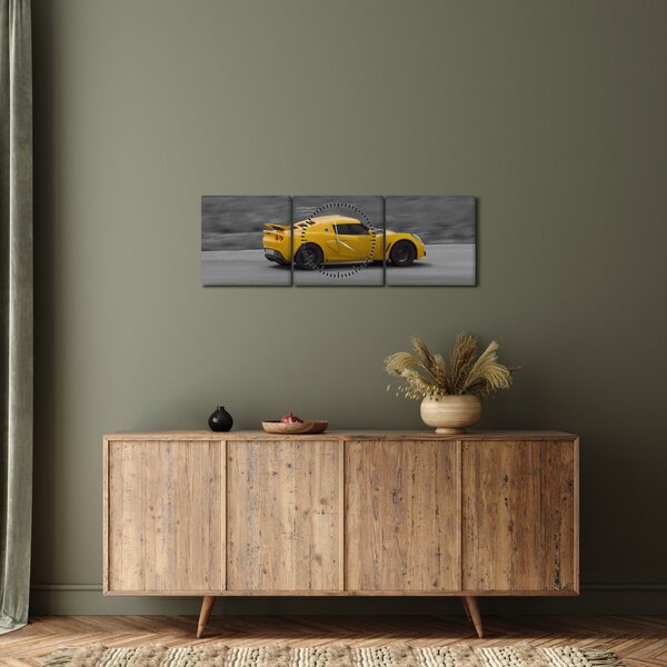 Slika - Brz auto (sa satom) (90x30 cm)