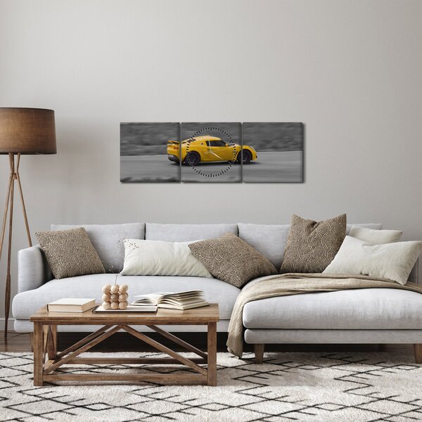 Slika - Brz auto (sa satom) (90x30 cm)
