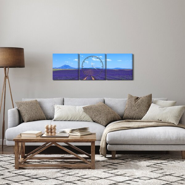 Slika - Polje lavande (sa satom) (90x30 cm)