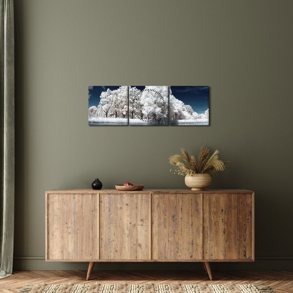 Slika - Snjeguljica stabla (sa satom) (90x30 cm)