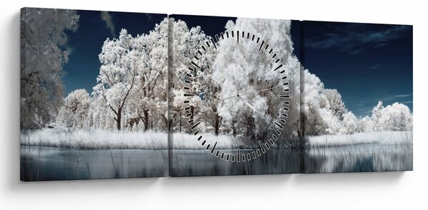 Slika - Snjeguljica stabla (sa satom) (90x30 cm)