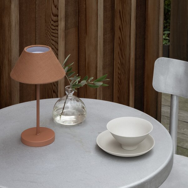 Stolne Lampa Watt & Veke, Teya, prigušiv, Smeđa / hrđa, Dnevna soba, Metal, Dizajn