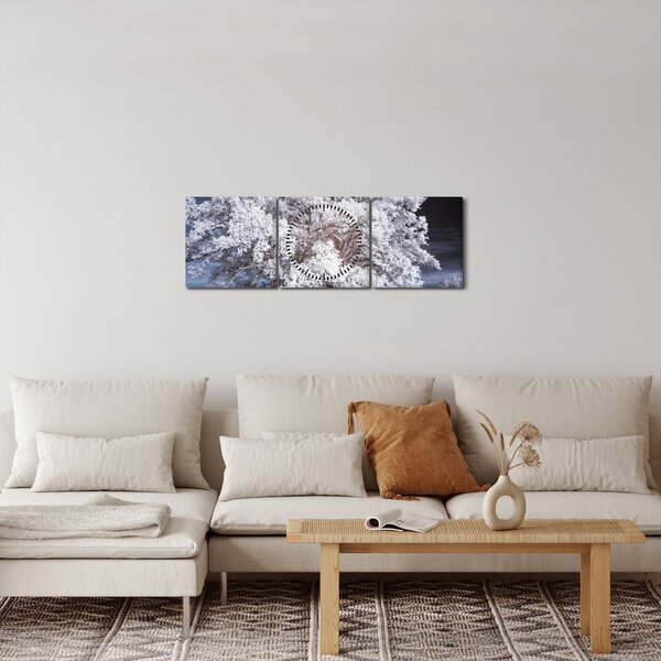 Slika - Snjeguljica Drvo (sa satom) (90x30 cm)