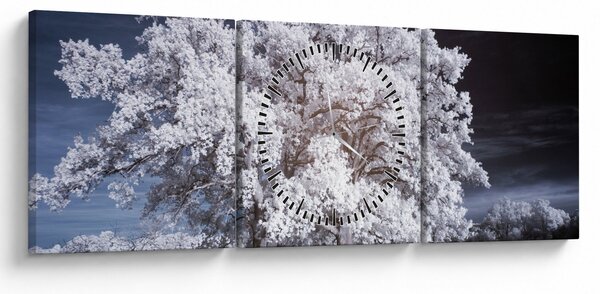 Slika - Snjeguljica Drvo (sa satom) (90x30 cm)