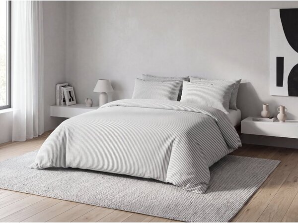 Pamučna posteljina SOFT STRIPES siva Dimenzije posteljine: 70 x 80 cm | 140 x 200 cm