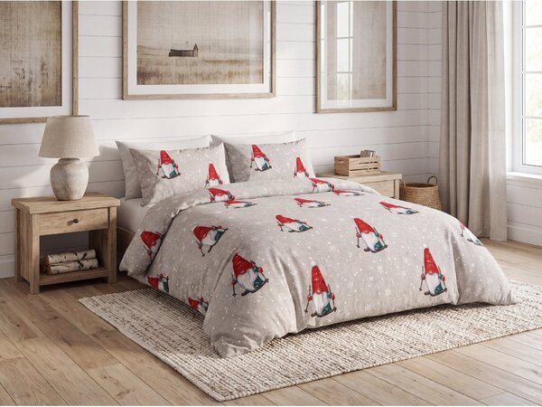 Pamučna posteljina ALPINE GNOME siva Dimenzije posteljine: 70 x 80 cm | 140 x 200 cm