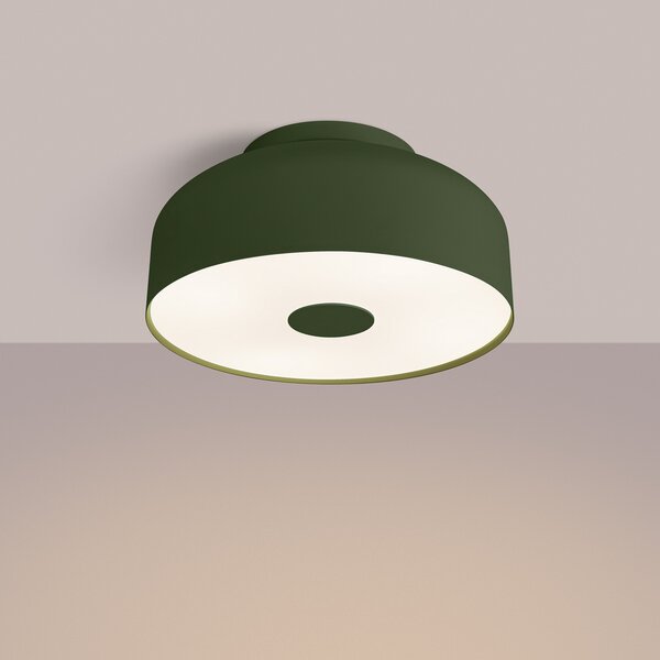 Stropne Svjetiljka SOLLUX LIGHTING, CLARO, prigušiv, Zelena, Dnevna soba, Metal
