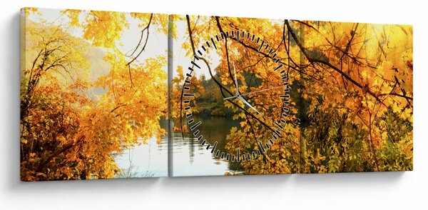Slika - Jesensko drvo (sa satom) (90x30 cm)