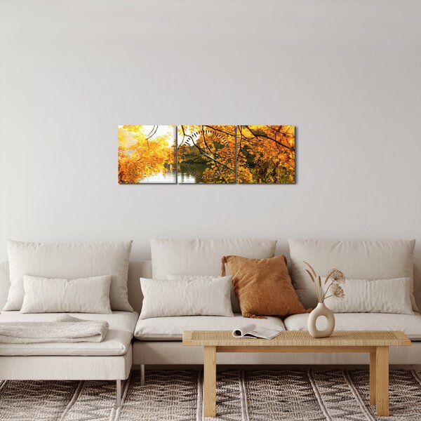 Slika - Jesensko drvo (sa satom) (90x30 cm)