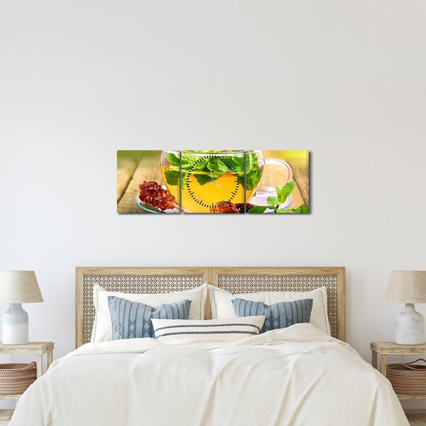 Slika - Čaj (sa satom) (90x30 cm)