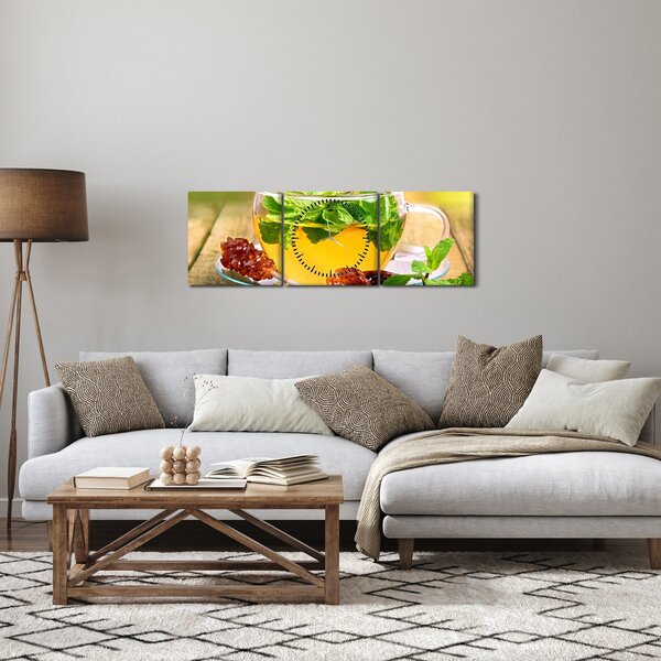 Slika - Čaj (sa satom) (90x30 cm)