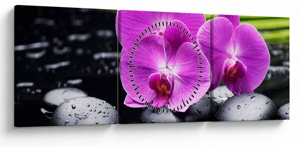 Slika - Orhideje (sa satom) (90x30 cm)