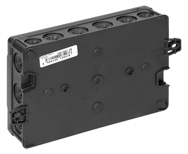 Junction boxes S elastic cut-off glands 90 x 135mm click IP54, Crna