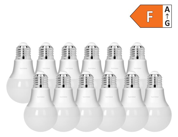 12 x Philips CorePro E27 A60 LED Žarulja, 8W, 806lm, 2700K