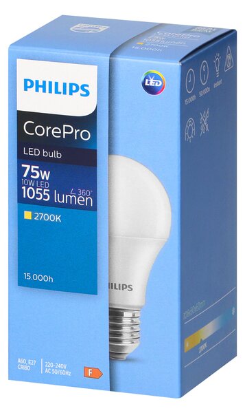 Philips CorePro E27 A60 LED Žarulja, 10W, 1055lm, 2700K