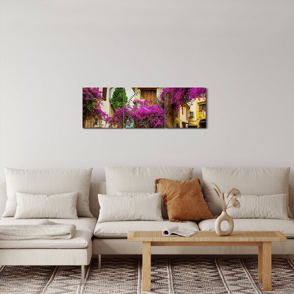 Slika - Mediteranska lijena uličica (sa satom) (90x30 cm)