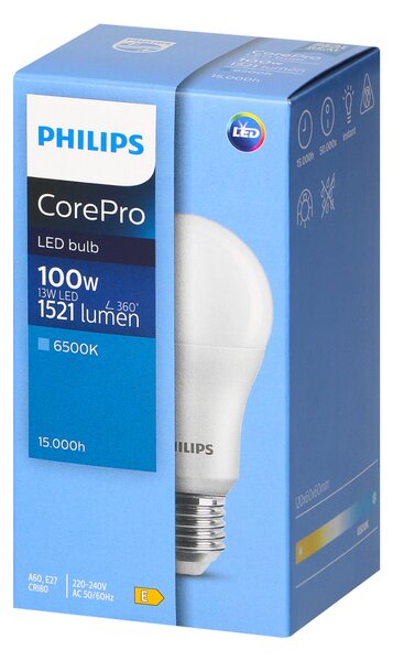 Philips CorePro E27 A60 LED Žarulja, 13W, 1521lm, 6500K