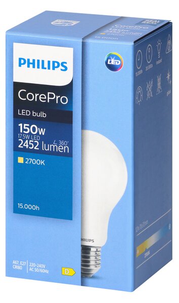 Philips CorePro E27 A67 LED Žarulja, 17.5W, 2452lm, 2700K