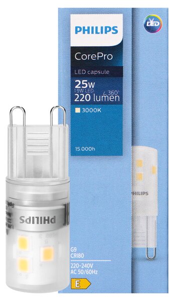 Philips CorePro G9 LED Žarulja, 1.9W, 220lm, 3000K