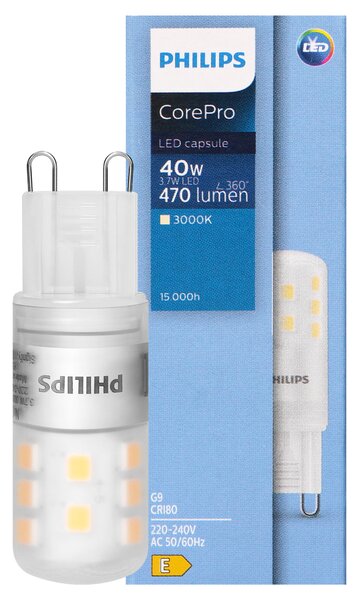 Philips CorePro G9 LED Žarulja, 3.7W, 470lm, 3000K
