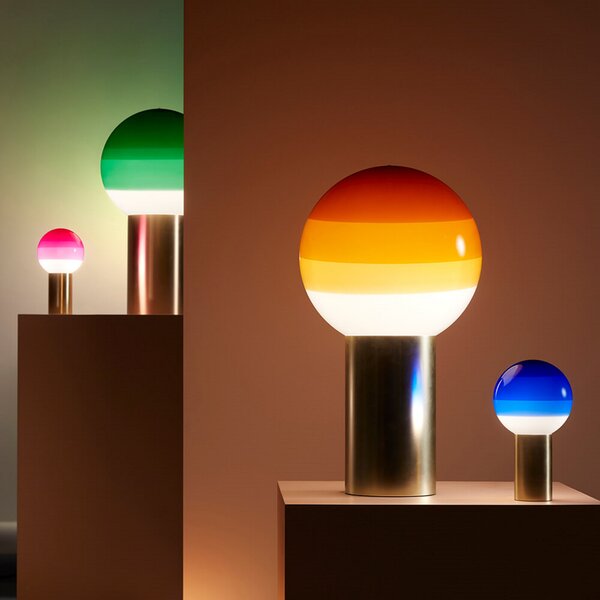 Stolne Lampa MARSET, Zlato / mjed, Dnevna soba, Staklo