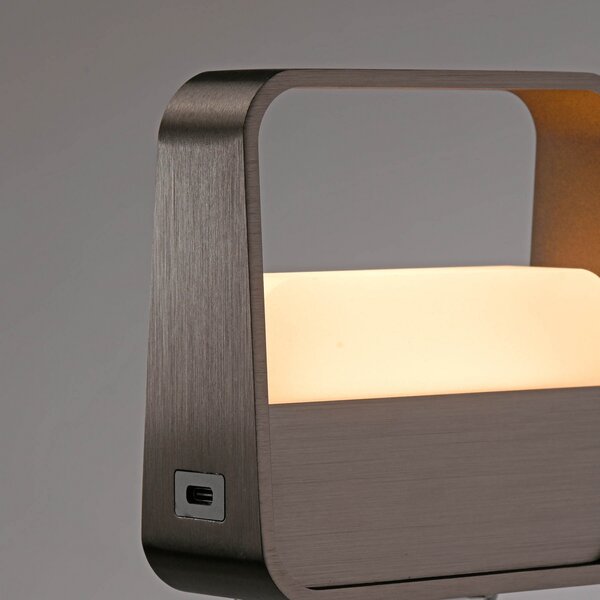 Stolne Lampa PURE, PURE Go, prigušiv, Smeđa / hrđa, Dnevna soba, Aluminij, Moderan