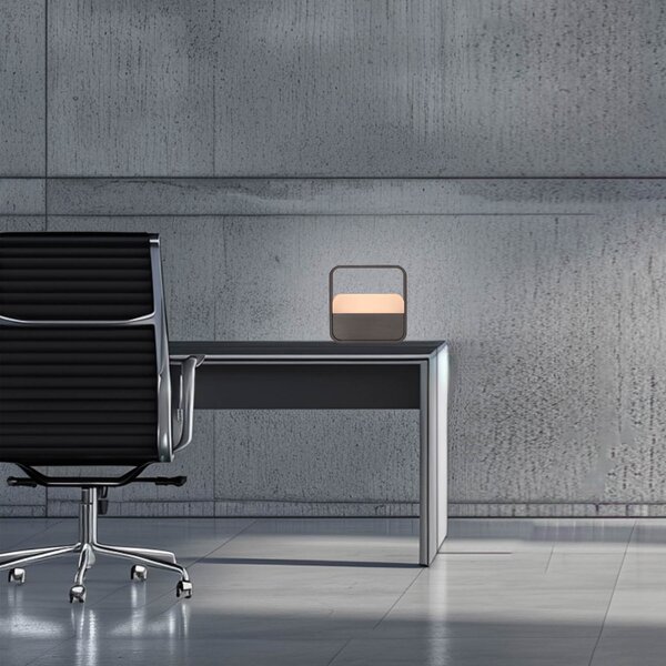 Stolne Lampa PURE, PURE Go, prigušiv, Smeđa / hrđa, Dnevna soba, Aluminij, Moderan