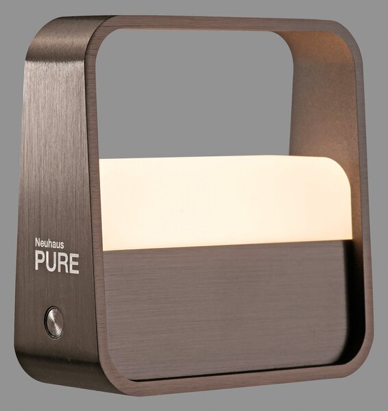 Stolne Lampa PURE, PURE Go, prigušiv, Smeđa / hrđa, Dnevna soba, Aluminij, Moderan