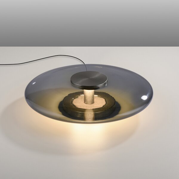 Stolne Lampa PURE, Vitrum, prigušiv, Sivo, Dnevna soba, Staklo, Moderan