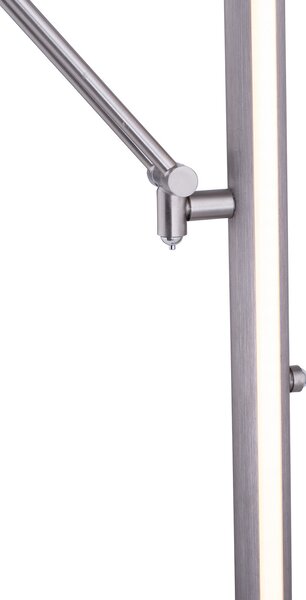 Podne Lampa PURE, PURE Mutil, prigušiv, Sivo, Dnevna soba, Metal, Moderan