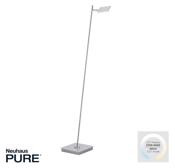 Podne Lampa PURE, Pure Mira, prigušiv, Sivo, Dnevna soba, Metal, Moderan