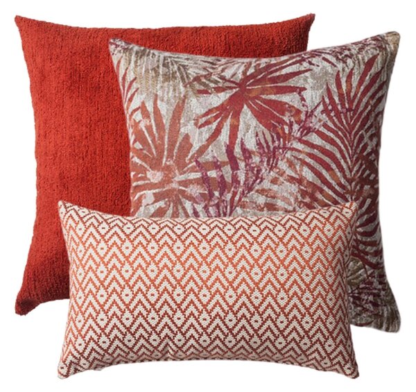 Set ukrasnih jastuka "Gusto & Rio" - crveni
